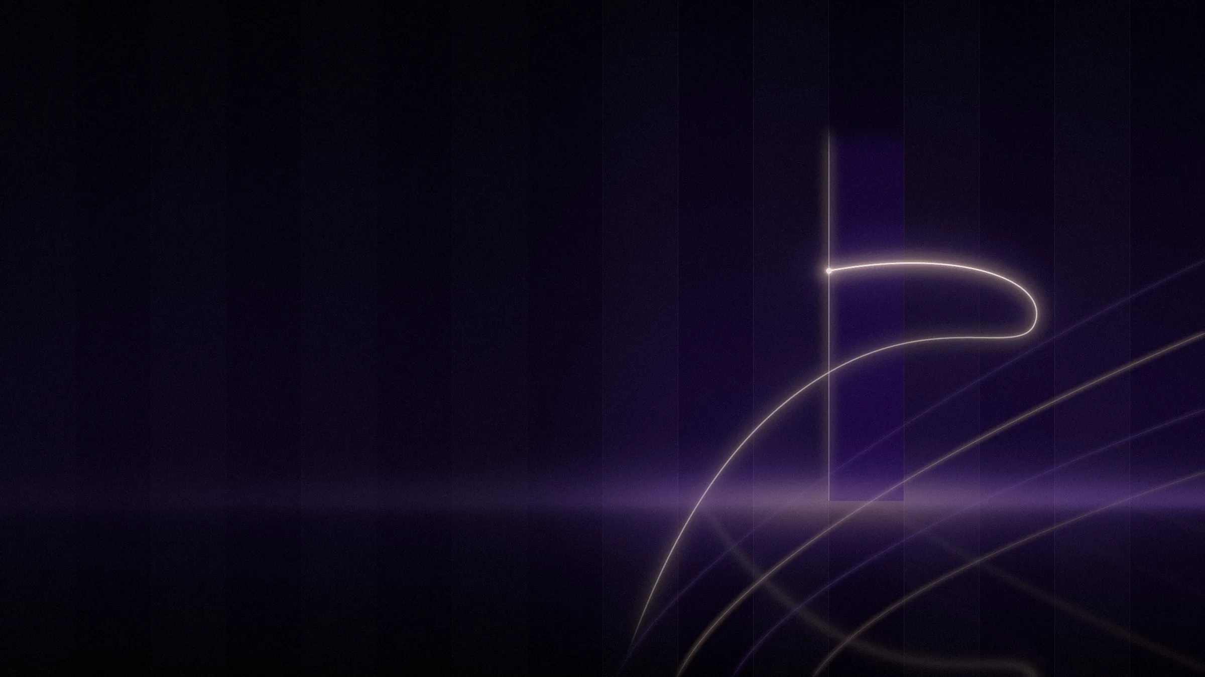 Grafik: Lichtspur, die zu einer Fristmarke zurückkehrt